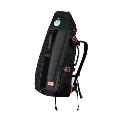 The Maxine One Medium Hunde-Tragerucksack von Little Chonk, für mittelgroße Rassen, verstellbare Haustier-Tragetasche, nach vorne zeigend, für Reisen, Wandern, Schwarz (Bark After Dark) von Little Chonk