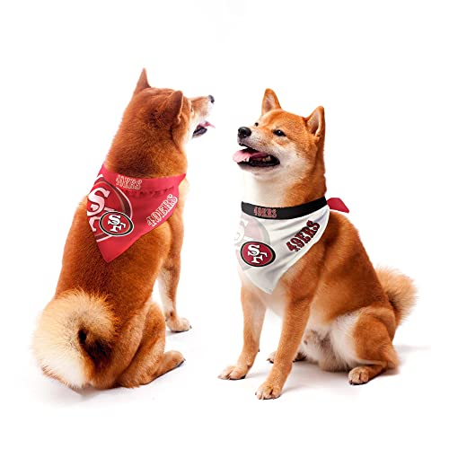 Littearth NFL San Francisco 49ers Home and Away Haustier-Bandana-Set Littearth NFL San Francisco 49ers Home and Away Haustier-Bandana-Set von Little Earth Productions