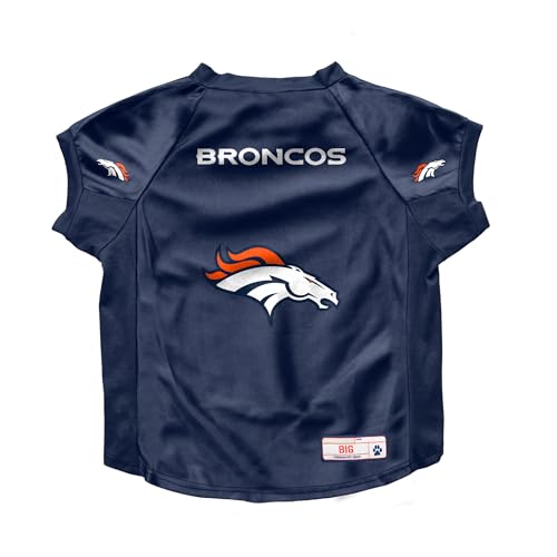 Littlearth Denver Broncos NFL Stretch Haustier-Trikot für große Hunde von Little Earth Productions