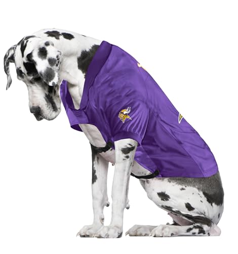 Littlearth Minnesota Vikings NFL Stretch Haustier-Trikot für große Hunde von Little Earth Productions