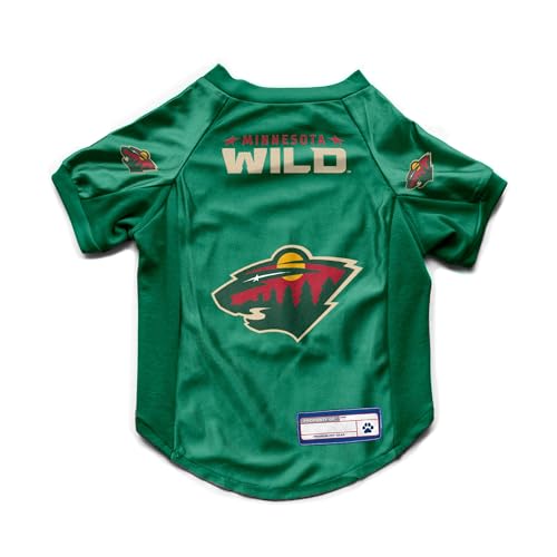 Littlearth Minnesota Wild NHL Haustier-Stretch-Trikot, Größe XS von Little Earth Productions