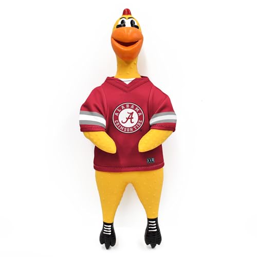 Littlearth NCAA Alabama Crimson Tide Team Huhnspielzeug aus Gummi Littlearth NCAA Alabama Crimson Tide Team Huhnspielzeug aus Gummi von Little Earth Productions