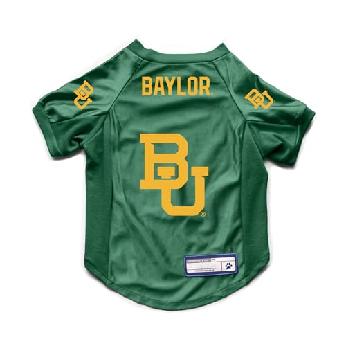 Littlearth NCAA Baylor Bears Stretch Pet Jersey, Team-Farbe, Größe M von Little Earth Productions