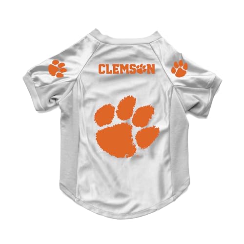 Littlearth NCAA Clemson Tigers Stretch-Haustier-Trikot, Größe M von Little Earth Productions