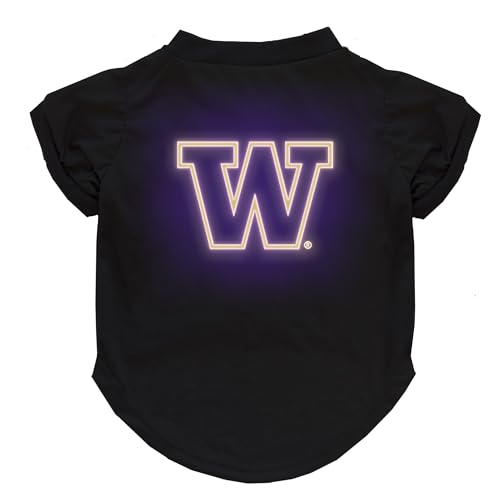 Littlearth NCAA Neon Pet T-Shirt Washington Huskies von Little Earth Productions