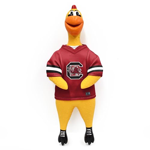 Littlearth NCAA South Carolina Fighting Gamecocks Team Gummi-Huhnspielzeug von Little Earth Productions