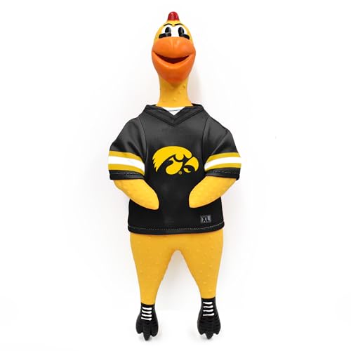 Littlearth NCAA Team Gummi Huhn Spielzeug Iowa Hawkeyes von Little Earth Productions
