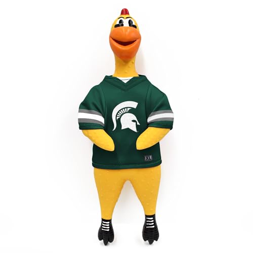 Littlearth NCAA Team Gummi-Huhn-Spielzeug Michigan State Spartans von Little Earth Productions