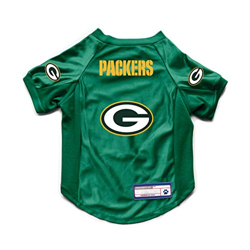Littlearth NFL Green Bay Packers Stretch-Haustier-Trikot, Team-Farbe, Größe S von Little Earth Productions