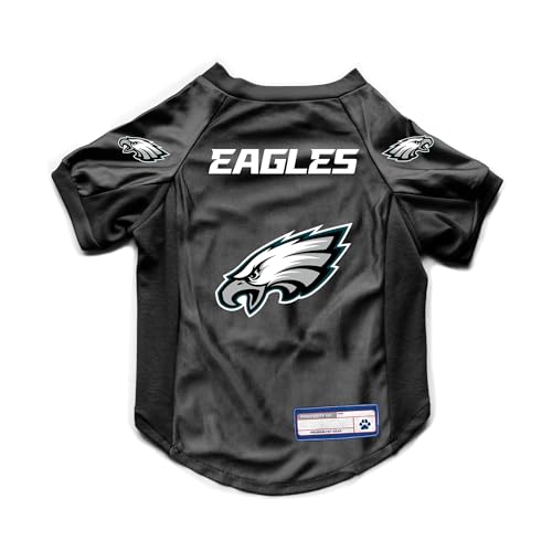 Littlearth NFL Philadelphia Eagles Stretch-Haustier-Trikot, Team-Farbe, Größe XS von Little Earth Productions