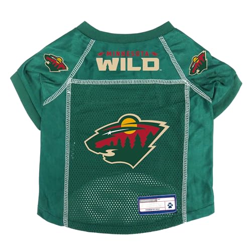 Littlearth Uni-Erwachsene NHL Minnesota Wild Basic Haustier-Trikot, Team-Farbe, Größe M Littlearth Uni-Erwachsene NHL Minnesota Wild Basic Haustier-Trikot, Team-Farbe, Größe M von Little Earth Productions