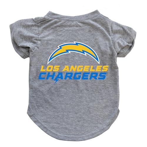 Littlearth Graues NFL Pet T-Shirt - Los Angeles Chargers - Hund - XL Littlearth Graues NFL Pet T-Shirt - Los Angeles Chargers - Hund - XL von Little Earth Productions