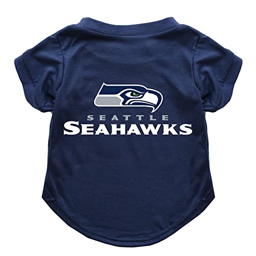 Littlearth Unisex-Erwachsene NFL Seattle Seahawks Haustier-T-Shirt, Team-Farbe, XL von Little Earth Productions