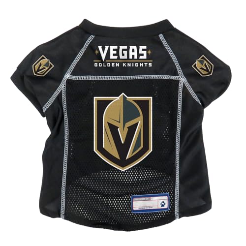 Littlearth Unisex-Erwachsene NHL Vegas Golden Knights Basic Haustier-Trikot, Team-Farbe, Größe XS von Little Earth Productions