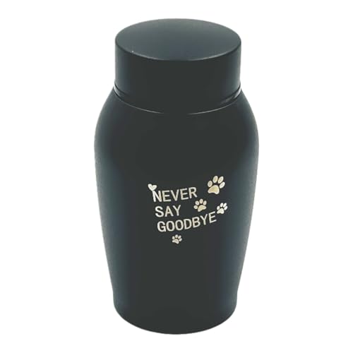 Little Family Members Pet Cremation Urn Engraved Stainless Steel Small Black D1 Little Family Members Pet Cremation Urn Engraved Stainless Steel Small Black D1 von Little Family Members