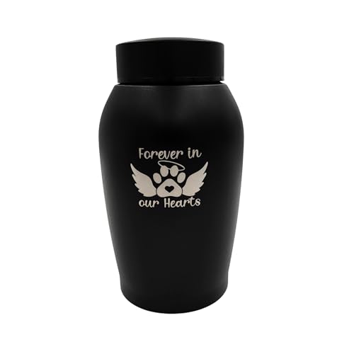 Little Family Members Pet Cremation Urn Engraved Stainless Steel Small Black D2 Little Family Members Pet Cremation Urn Engraved Stainless Steel Small Black D2 von Little Family Members
