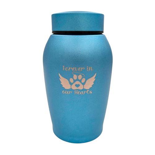 Little Family Members Pet Cremation Urn Engraved Stainless Steel Small Blue D2 Little Family Members Pet Cremation Urn Engraved Stainless Steel Small Blue D2 von Little Family Members
