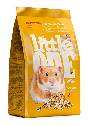 Little One Alleinfutter für Hamster | 400 g | Ausgewogene Zusammensetzung | Aus Weizen, rote Hirse, Gerste, Maisflocken, Kürbiskernen | Hohe Nahrhaftigkeit und Bekömmlichkeit von Little One