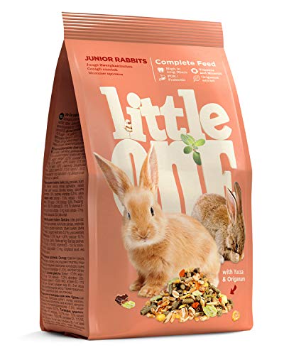 Little One Alleinfutter für Junge Zwergkaninchen im Beutel, 5er Pack (5 x 400 g) von Little One