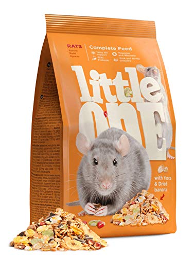 Little One Rats | 400 g | Alleinfuttermittel für Ratten | Enthält Eiweißstoffe und Kohlenhydrate | Mit Mineralstoffen und Vitaminen | Ausgewogene und nahrhafte Zusammensetzung von Little One