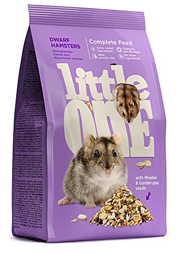 Little One Alleinfutter für Zwerghamster | 400 g | Speziell für die Ernährungsanforderungen von Zwerghamstern | Zur Deckung des Nährstoffbedarfs | Mit wichtigen Vitaminen von Little One