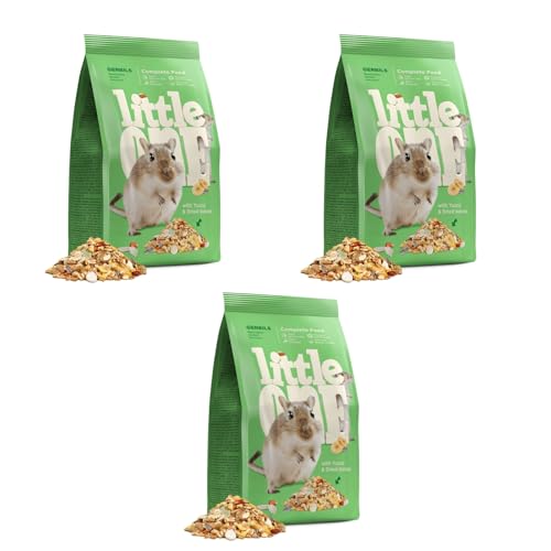 Little One Gerbils | 3er Pack | 3 x 400 g | Alleinfutter für Rennmäuse | Kann den vollen Bedarf an Eiweißstoffen, Fetten, Kohlenhydraten, Mineralstoffen und Vitaminen Decken Little One Gerbils | 3er Pack | 3 x 400 g | Alleinfutter für Rennmäuse | Kann den vollen Bedarf an Eiweißstoffen, Fetten, Kohlenhydraten, Mineralstoffen und Vitaminen Decken von Little One