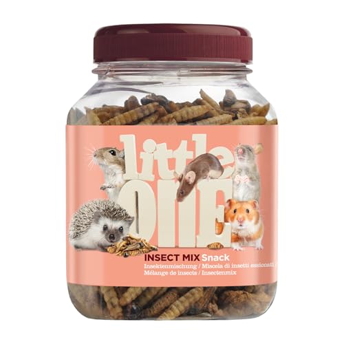 Little One Insektenmischung | 75 g | Ergänzungsfuttermittel für Hamster, Ratten, Mäuse, Rennmäuse, Igel und Zuckergleiter | Zur Unterstützung des Wohlbefindens | Proteinreich von Little One