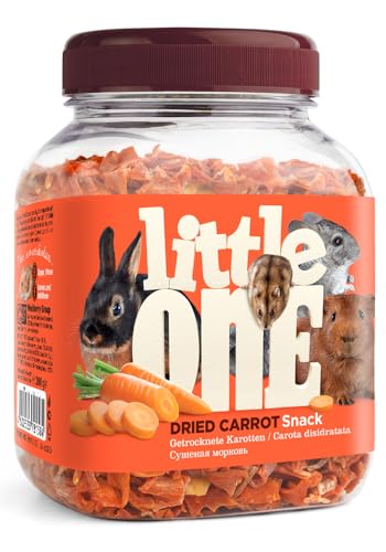 Little One Getrocknete Karotten | 200 g | Ergänzungsfutter für Nagetiere | Reich an Vitaminen und Mineralien | Schonend getrocknet für intensives Aroma und besonderen Geschmack von Little One