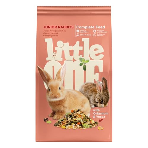 Little One Zwergkaninchenfutter | 900 g | Alleinfutter für Junge Zwergkaninchen bis 6 Monate | Ausgewogene Ernährung für Wachstum & Wohlbefinden | Reich an wichtigen Vitaminen Little One Zwergkaninchenfutter | 900 g | Alleinfutter für Junge Zwergkaninchen bis 6 Monate | Ausgewogene Ernährung für Wachstum & Wohlbefinden | Reich an wichtigen Vitaminen von Little One