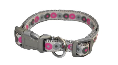 Little Rascal's Welpenhalsband und Leine, Set in Rosa, wetterfest, verstellbar, einfache Passform, langlebig, leicht, sichere Schnalle, Bequeme, stabile Hundeleine von Little Rascals