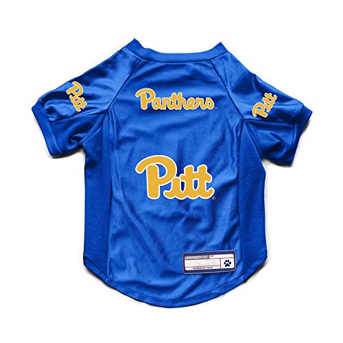 Littlearth NCAA Pittsburgh Panthers Stretch-Haustier-Trikot, Team-Farbe, Größe L von Littlearth