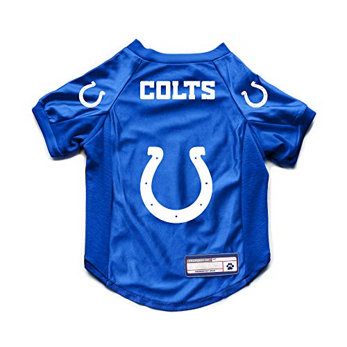Littlearth NFL Indianapolis Colts NFL Indianapolis Colts Stretch-Trikot für Hunde und Katzen, Stretch-Stoff, Team-Farbe, Größe L (320156-COLT-L-1) von Littlearth