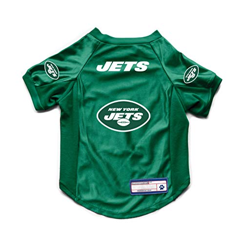 Littlearth NFL New York Jets Stretch Pet Jersey, Team-Farbe, Größe XS von Littlearth