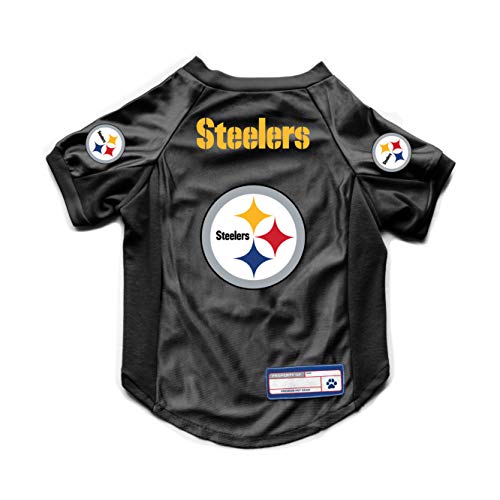 Littlearth Unisex-Erwachsene NFL Pittsburgh Steelers Stretch Pet Jersey, Team-Farbe, Größe S von Littlearth