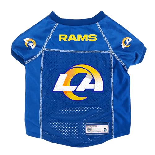 Littlearth Unisex-Erwachsene NFL Los Angeles Rams – 1 Basic Pet Jersey, Team-Farbe, Größe M von Littlearth
