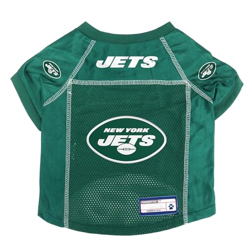 Littlearth Unisex-Erwachsene NFL New York Jets – 1 Basic Pet Jersey, Team-Farbe, XS, 320134-JETS-XS-1 von Littlearth