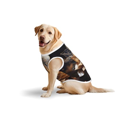 Baumwollweste für Haustiere, Größe XXXL, weich, leicht, weiß, zarter Lotusblumendruck, ärmelloses Tanktop für mittelgroße und große Hunde Baumwollweste für Haustiere, Größe XXXL, weich, leicht, weiß, zarter Lotusblumendruck, ärmelloses Tanktop für mittelgroße und große Hunde von LiuMng