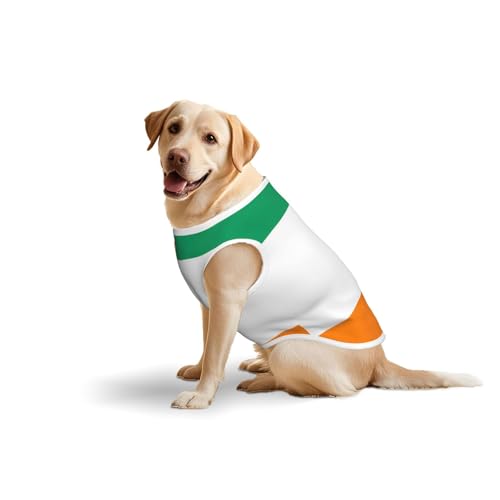 Baumwollweste mit Flagge der Elfenbeinküste – weiche, leichte T-Shirts, Flagge der Elfenbeinküste, ärmelloses Tanktop für mittelgroße und große Hunde Baumwollweste mit Flagge der Elfenbeinküste – weiche, leichte T-Shirts, Flagge der Elfenbeinküste, ärmelloses Tanktop für mittelgroße und große Hunde von LiuMng