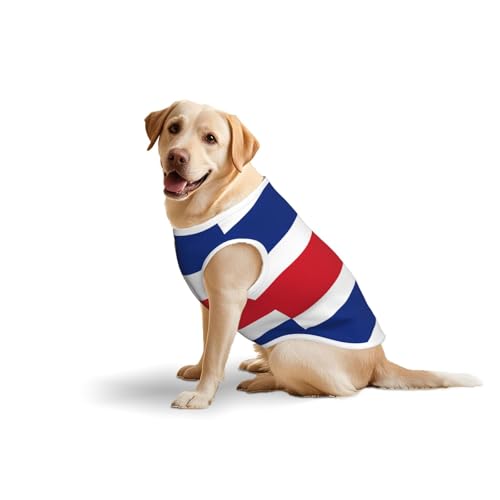 Baumwollweste mit Flagge von Costa Rica, weich, leicht, mit Flagge von Costa Rica, ärmelloses Tanktop für mittelgroße und große Hunde Baumwollweste mit Flagge von Costa Rica, weich, leicht, mit Flagge von Costa Rica, ärmelloses Tanktop für mittelgroße und große Hunde von LiuMng