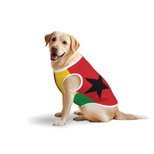 Baumwollweste mit Flagge von Guinea-Bissau – weiche, leichte T-Shirts, Flagge von Guinea-Bissau-Druck, ärmelloses Tanktop für mittelgroße und große Hunde Baumwollweste mit Flagge von Guinea-Bissau – weiche, leichte T-Shirts, Flagge von Guinea-Bissau-Druck, ärmelloses Tanktop für mittelgroße und große Hunde von LiuMng