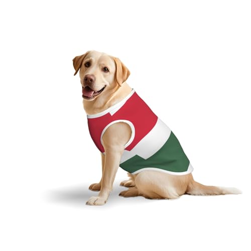Baumwollweste mit Flagge von Ungarn, weich, leicht, mit Ungarn-Flagge, ärmelloses Tanktop für mittelgroße und große Hunde Baumwollweste mit Flagge von Ungarn, weich, leicht, mit Ungarn-Flagge, ärmelloses Tanktop für mittelgroße und große Hunde von LiuMng