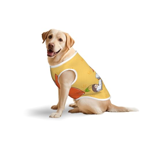 Baumwollweste mit Sonnenblumenkernen und Füchsen, weich, leicht, mit Sonnenblumenkernen und Füchsen, ärmelloses Tanktop für mittelgroße und große Hunde Baumwollweste mit Sonnenblumenkernen und Füchsen, weich, leicht, mit Sonnenblumenkernen und Füchsen, ärmelloses Tanktop für mittelgroße und große Hunde von LiuMng