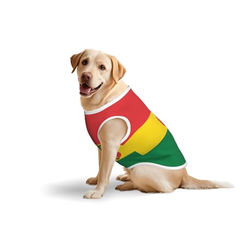 Baumwollweste mit der Flagge von Bolivien, weich, leicht, mit Flagge von Bolivien, ärmelloses Tanktop für mittelgroße und große Hunde Baumwollweste mit der Flagge von Bolivien, weich, leicht, mit Flagge von Bolivien, ärmelloses Tanktop für mittelgroße und große Hunde von LiuMng