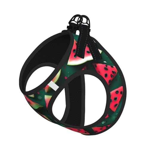 Dream Hundegeschirr und Leine, weiches Wassermelonen-Druck, verstellbares Netzgewebe, Welpengeschirr für kleine, große Hunde und Katzen Dream Hundegeschirr und Leine, weiches Wassermelonen-Druck, verstellbares Netzgewebe, Welpengeschirr für kleine, große Hunde und Katzen von LiuMng