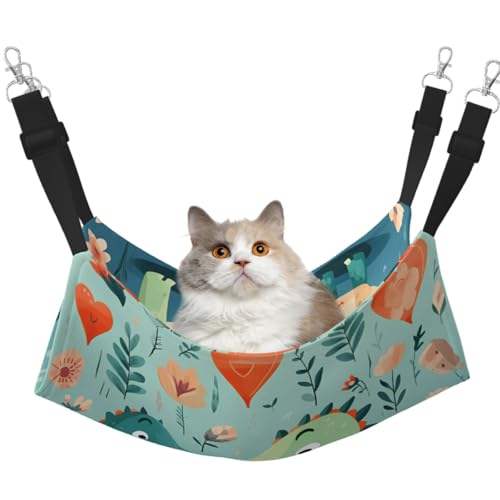 Große Katzenhängematte für Käfig – verstellbares Haustierbett, niedlicher kleiner Dinosaurier-Baby-Druck, Welpenunterlage für Kätzchen, kleine Tiere Große Katzenhängematte für Käfig – verstellbares Haustierbett, niedlicher kleiner Dinosaurier-Baby-Druck, Welpenunterlage für Kätzchen, kleine Tiere von LiuMng