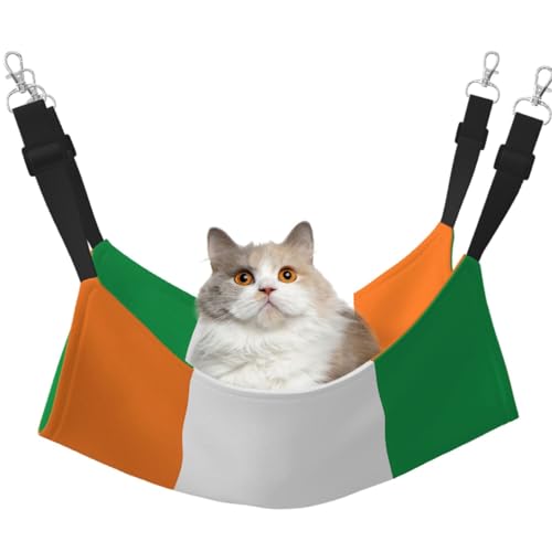 LiuMng Katzen-Hängemattenbett für Käfig, verstellbares Haustierbett, Flagge von Elfenbeinküste, Welpen-Ruheunterlage, für Kätzchen, mittelgroße und kleine Tiere LiuMng Katzen-Hängemattenbett für Käfig, verstellbares Haustierbett, Flagge von Elfenbeinküste, Welpen-Ruheunterlage, für Kätzchen, mittelgroße und kleine Tiere von LiuMng