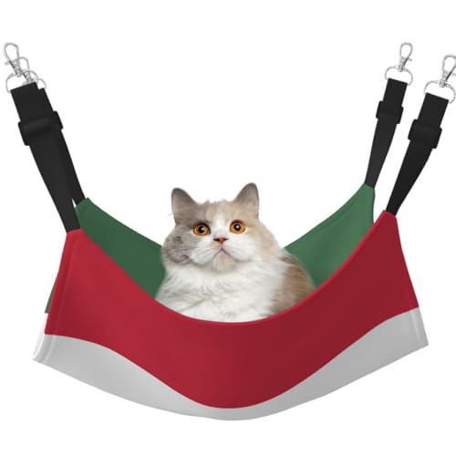 LiuMng Katzen-Hängemattenbett für Käfig, verstellbares Haustierbett, Flagge von Ungarn, Welpen, Ruheunterlage, für Kätzchen, mittelgroße und kleine Tiere LiuMng Katzen-Hängemattenbett für Käfig, verstellbares Haustierbett, Flagge von Ungarn, Welpen, Ruheunterlage, für Kätzchen, mittelgroße und kleine Tiere von LiuMng