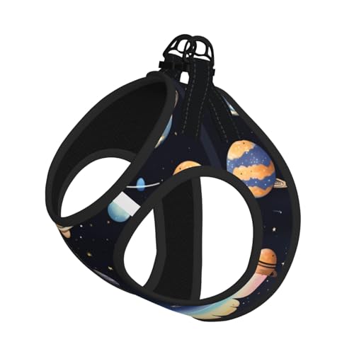 Saturn Jupiter Hundegeschirr und Leine, weiches Haustiergeschirr und Leine, verstellbares Netzgewebe, Welpengeschirr für kleine, mittelgroße und große Hunde und Katzen Saturn Jupiter Hundegeschirr und Leine, weiches Haustiergeschirr und Leine, verstellbares Netzgewebe, Welpengeschirr für kleine, mittelgroße und große Hunde und Katzen von LiuMng