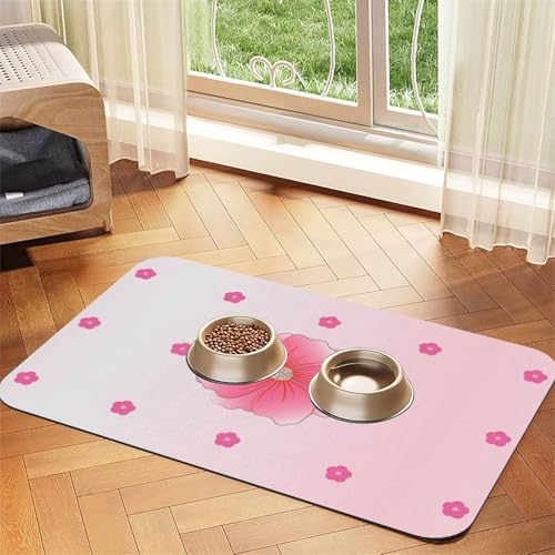 Saugfähige Futtermatte für Haustiere, 30 x 45 cm, Motiv: blühende Nelken, schnell trocknendes Futterunterlage/Leder-Tischset, für Hunde und Katzen, Futternapf, Wasser Saugfähige Futtermatte für Haustiere, 30 x 45 cm, Motiv: blühende Nelken, schnell trocknendes Futterunterlage/Leder-Tischset, für Hunde und Katzen, Futternapf, Wasser von LiuMng