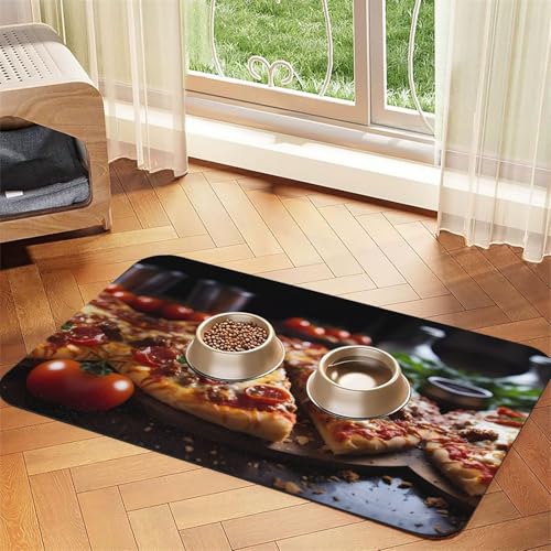 Saugfähige Futtermatte für Haustiere, 30 x 45 cm, schnell trocknendes Futter-Pad/Leder-Tischset, für Hunde und Katzen, Futternapf, Wasser Saugfähige Futtermatte für Haustiere, 30 x 45 cm, schnell trocknendes Futter-Pad/Leder-Tischset, für Hunde und Katzen, Futternapf, Wasser von LiuMng